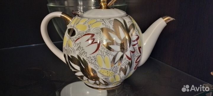 Заварочный чайник лфз Золотые ромашки СССР