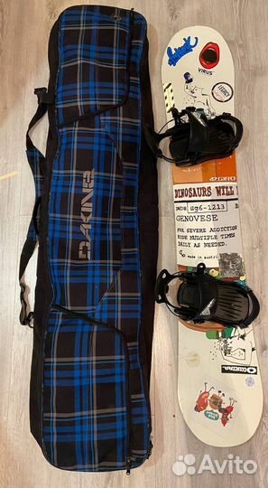 Комплект Сноуборд Крепления Ботинки Чехол