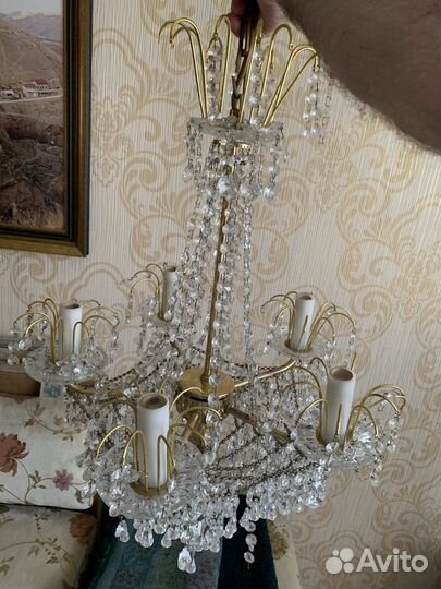 Люстра хрустальная чехия