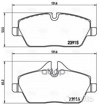 Колодки тормозные передние BMW 1 (E81/ 87) (04