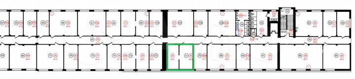 Блок офисов в бизнес-центре с новым ремонтом 40 м²
