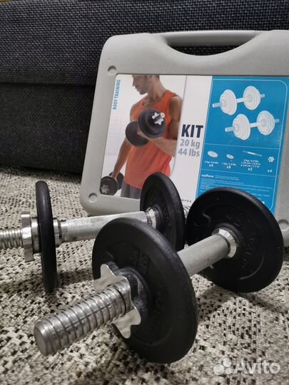 Гантели разборные 20 кг в кейсе