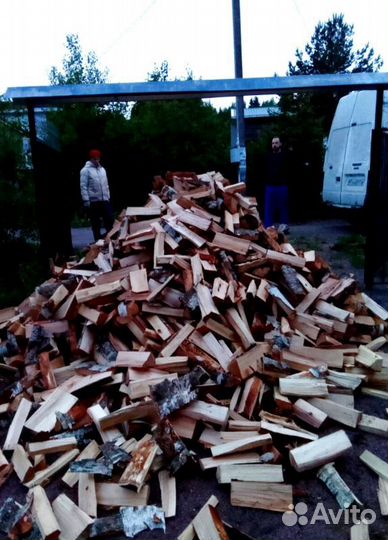 Дрова колотые Береза