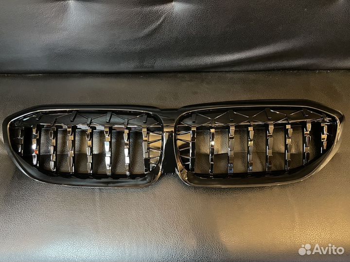 Решетка радиатора ноздри BMW 3 G20 Diamond