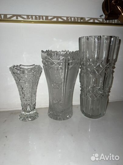 Вазы хрустальные