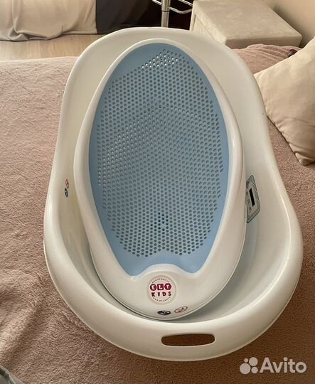 Детская ванночка и горка для купания