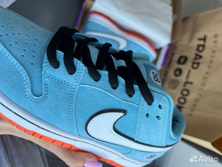 Кроссовки nike sb dunk low club 58 gulf