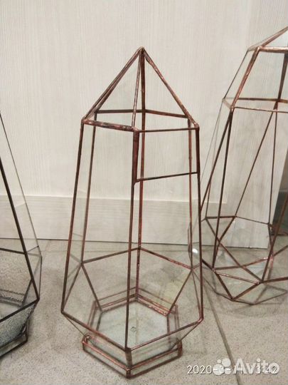 Каминные подсвечники из стекла