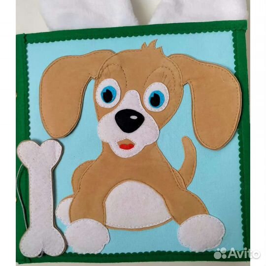 Мягкая развивающая фетровая книга