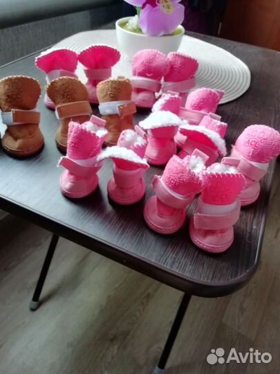 Сапожки зимнее для собак мелких пород