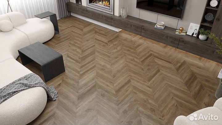 Кварцвиниловая плитка Alpine Floor Chevron Alpine LVT Eco 20-5 Макадамия