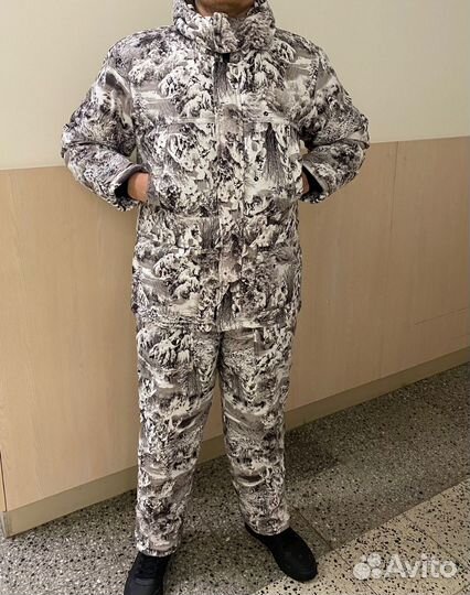 Зимний костюм для охоты и рыбалки белый