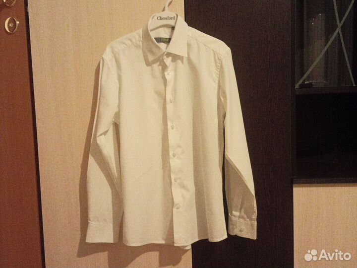 Школьная белая рубашка рeplos 152-158