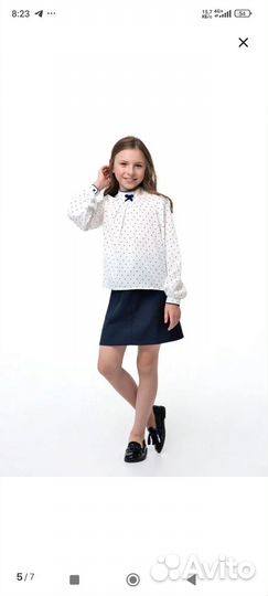 Блузкa школьная
