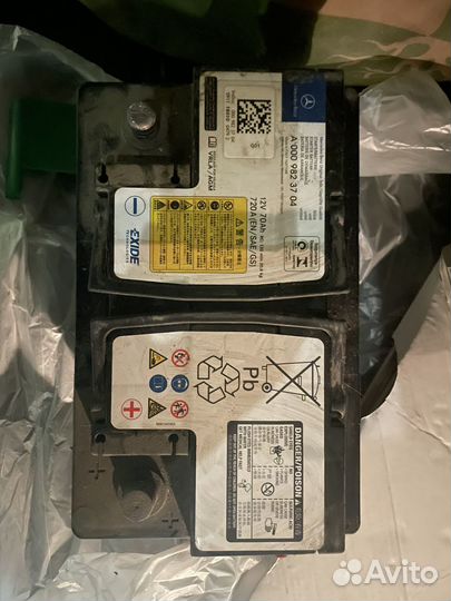 Аккумулятор mercedes agm