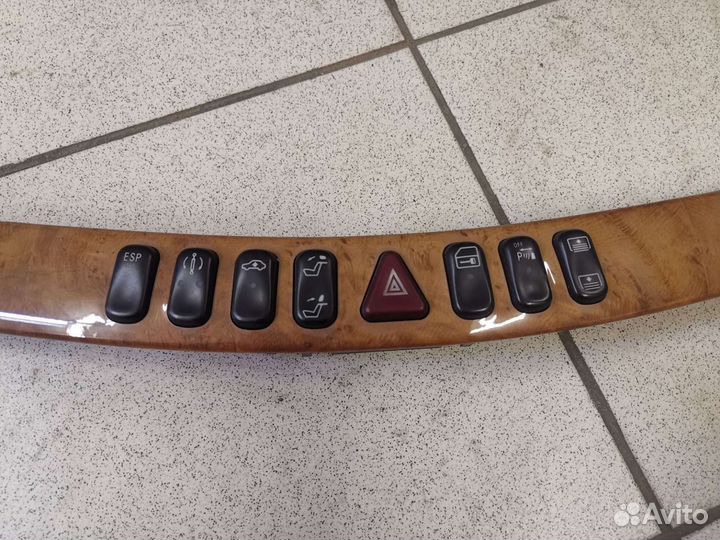 Накладка с блоком кнопок Mercedes w220