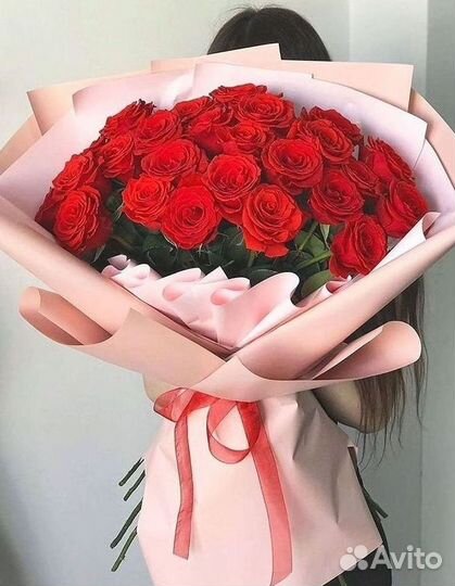Цветы розы букеты 25 31 35 51 101 251 Доставка