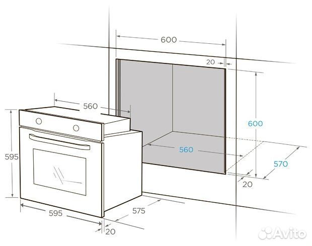 Духовой шкаф Midea MO47001GB