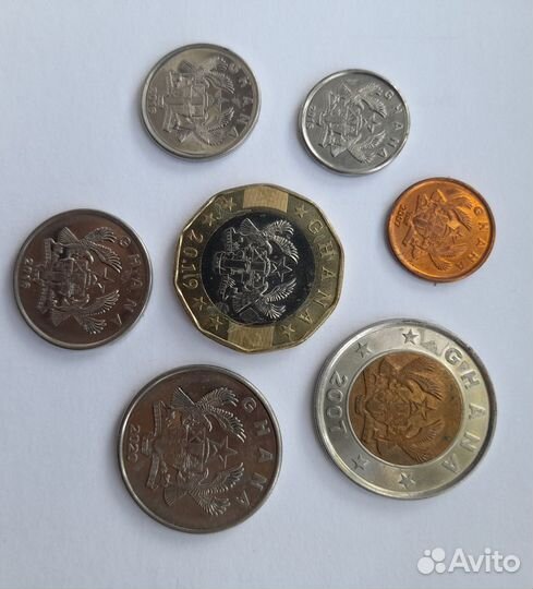 Манеты республики Гана 2009, 2017 год