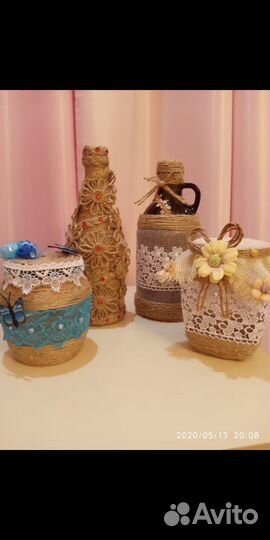 Декоративное оформление бутылок