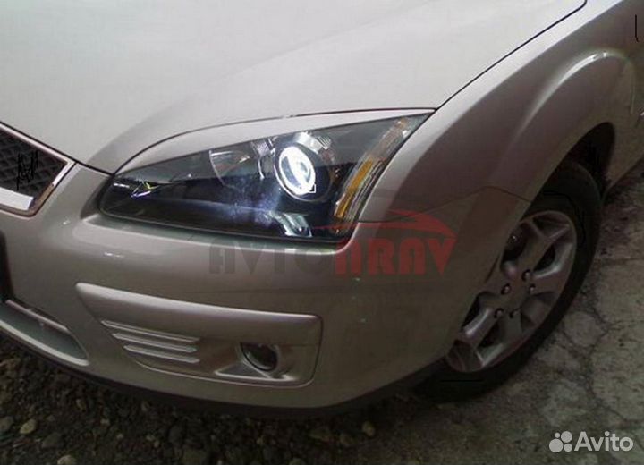 Реснички Sport на фары для Ford Focus 2 (Дорест.)