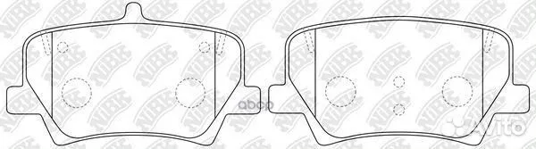PN0776 nibk Колодки торм. диск. задние PN0776 NiBK