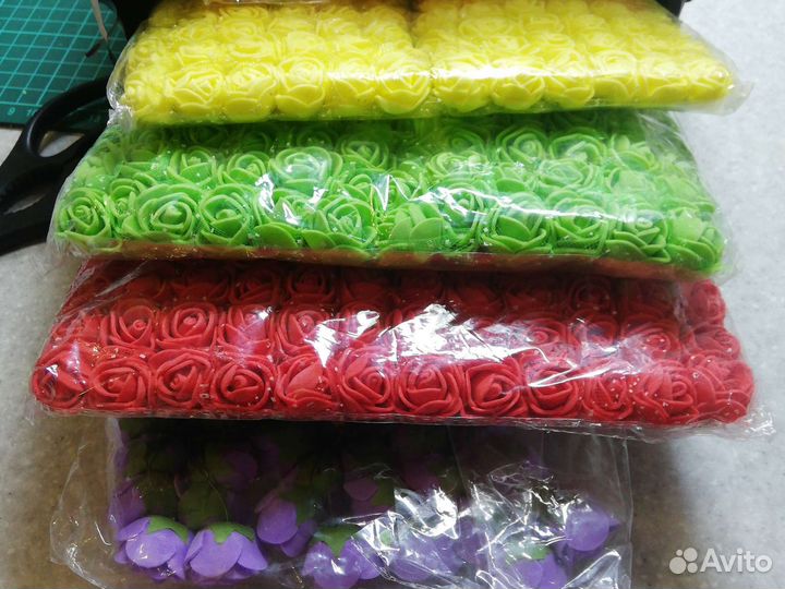 Розочки из фоамирана