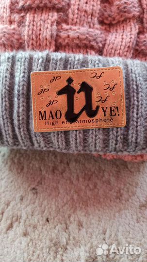 Комплект шапка и шарф для девочки