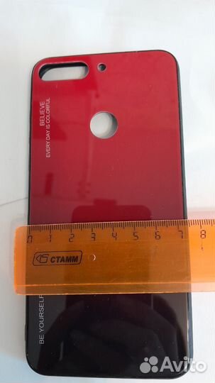 Чехол на Honor 7C + защитное стекло