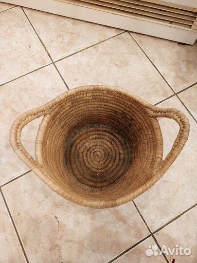 Кашпо плетёное для цветов Корзина плетёная