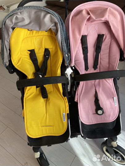 Коляска bugaboo donkey twin+ люльки+ автокресло