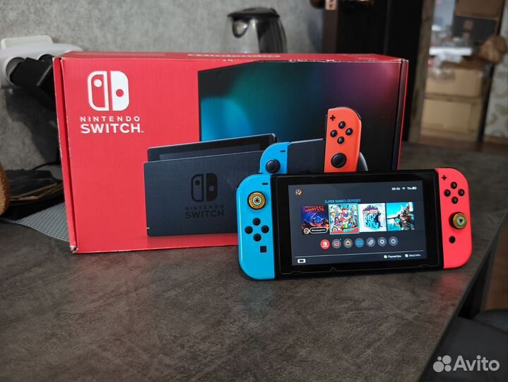 Прошитый Nintendo Switch V2 128gb