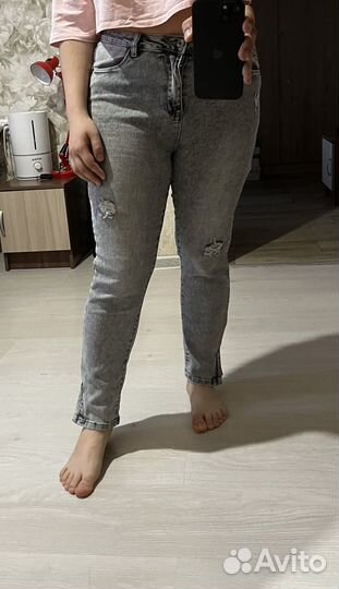 Джинсы серые 46 48