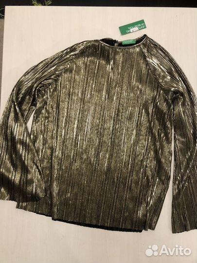 Блузка золотая Benneton новая
