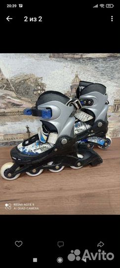Роликовые коньки детские раздвижные