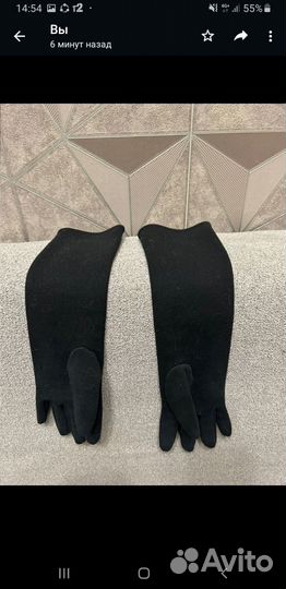 Перчатки зимние новые 3/4
