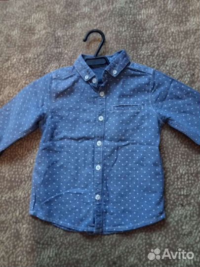 Рубашки детские для мальчиков, 2-3 года на рост 98