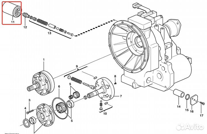 Фильтр кпп Volvo BL71