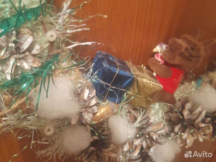 Венок новог d38см Достав Лен.р-н