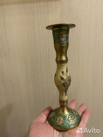 Подсвечник латунь индия