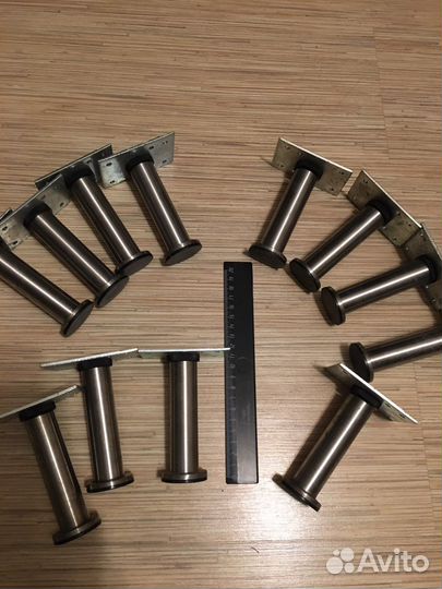 Ножки Икеа IKEA Capita металл мебельные 10 см