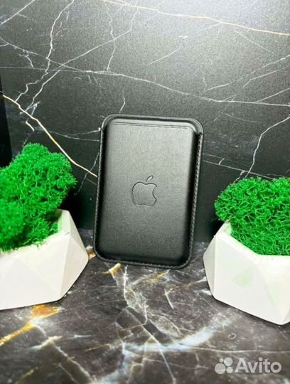 Картхолдер для iPhone нат.кож./Визитница/ черный