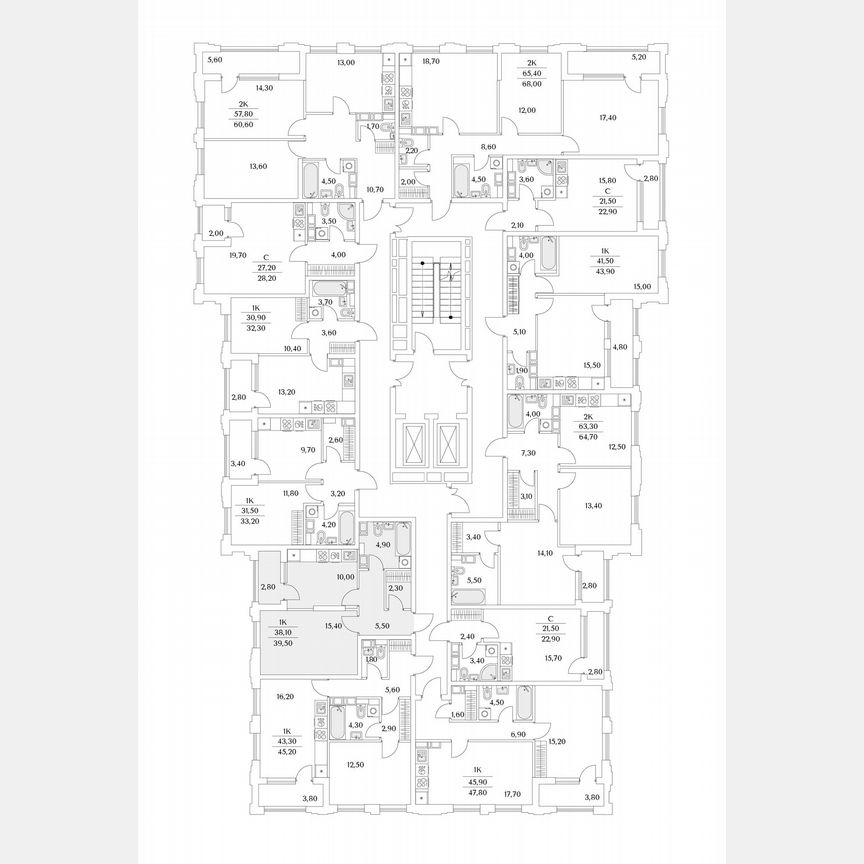 1-к. квартира, 39,5 м², 7/13 эт.