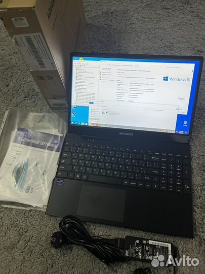 Новый ноутбук aquarius i5-10 8озу 256ssd m2