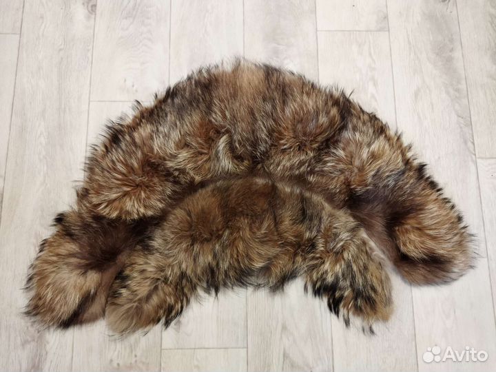 Воротник,мех,шкура енота