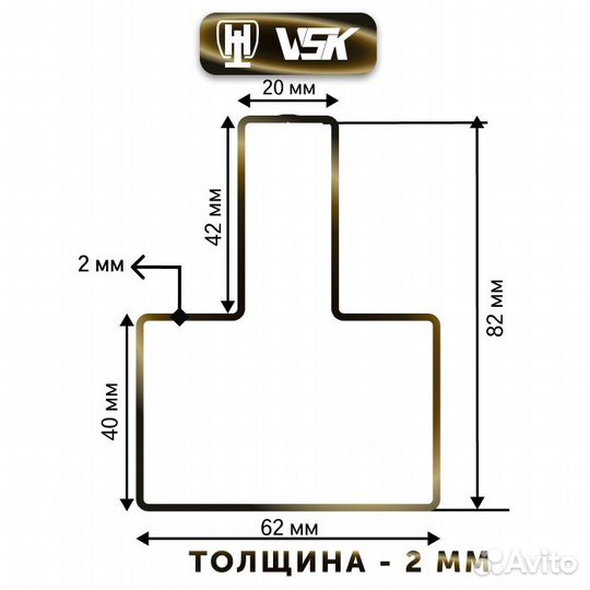 Нарезка каркаса ворот из Т-профиля 2мм (Собери сам