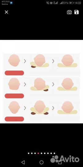 Подушка-позиционер для сна, игр и кормления