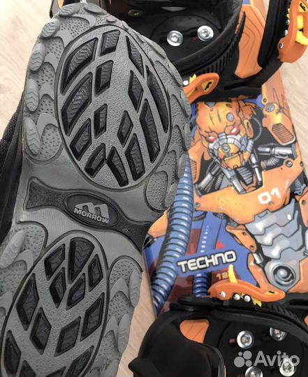 Полный детский сноуборд комплект 120