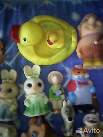 Детские резиновые игрушки СССР