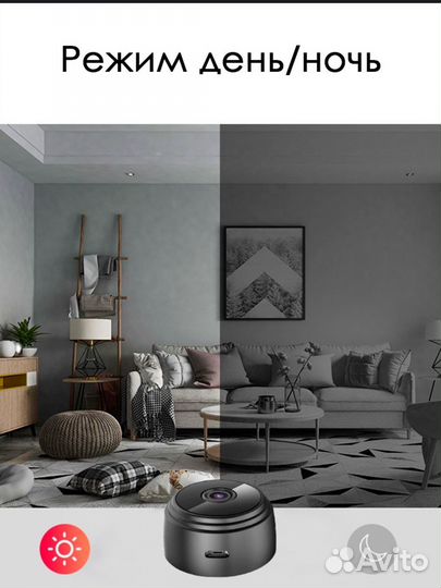 Мини камера видеонаблюдения HD wifi